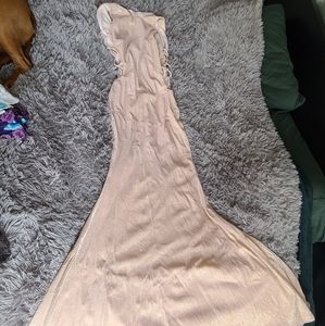 Peach long dress